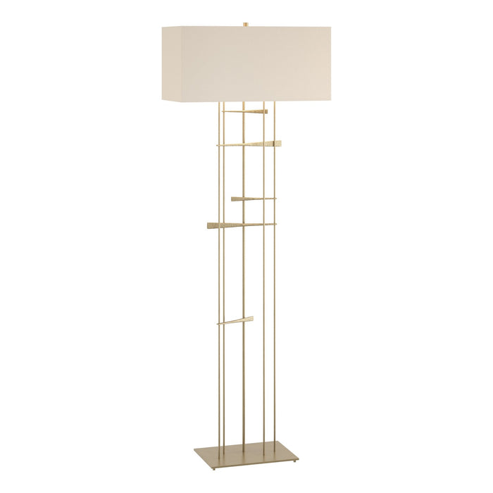 Hubbardton Forge 237670-SKT-84-SE2302 One Light Floor Lamp, Soft Gold