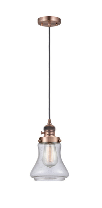 Innovations 201CSW-AC-G194 One Light Mini Pendant, Antique Copper