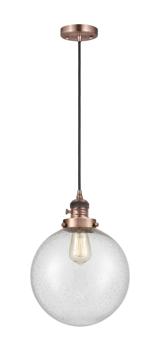 Innovations 201CSW-AC-G204-10-LED LED Mini Pendant, Antique Copper