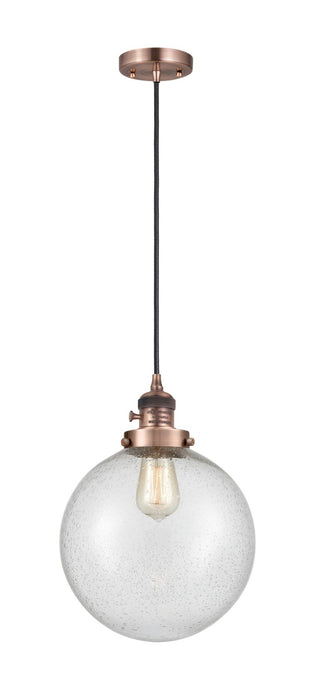 Innovations 201CSW-AC-G204-10-LED LED Mini Pendant, Antique Copper