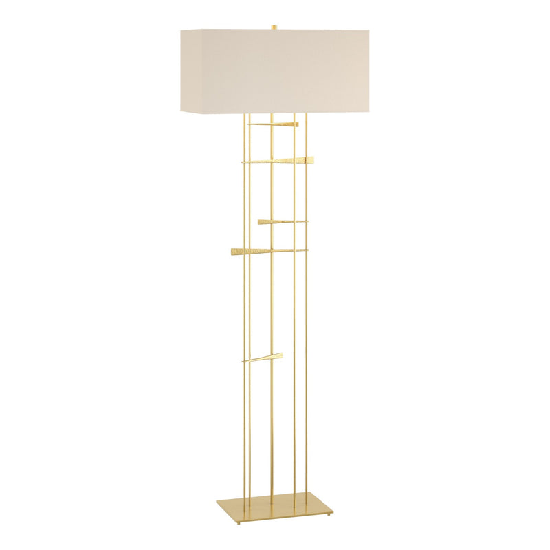 Hubbardton Forge 237670-SKT-86-SE2302 One Light Floor Lamp, Modern Brass