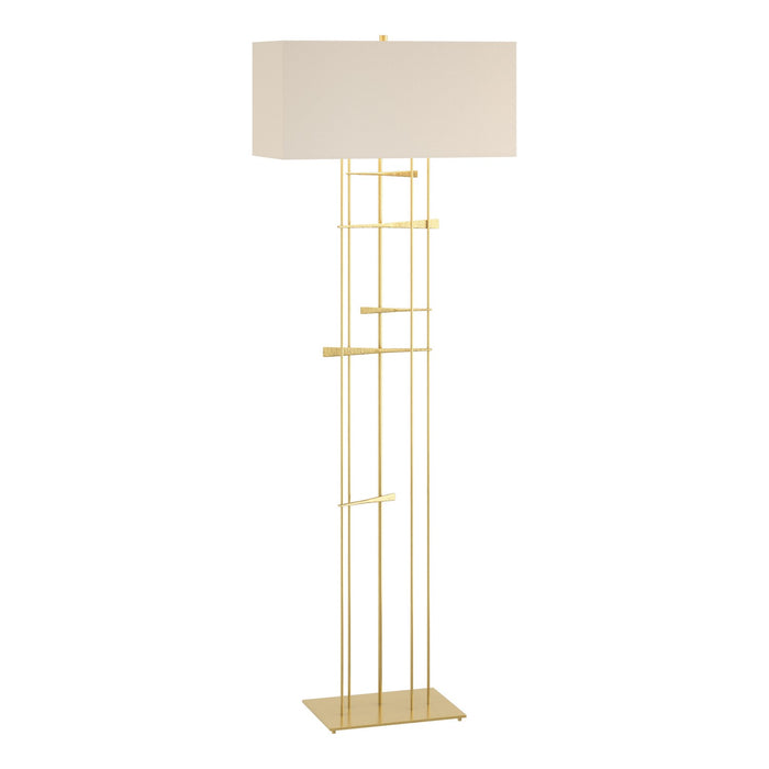 Hubbardton Forge 237670-SKT-86-SE2302 One Light Floor Lamp, Modern Brass