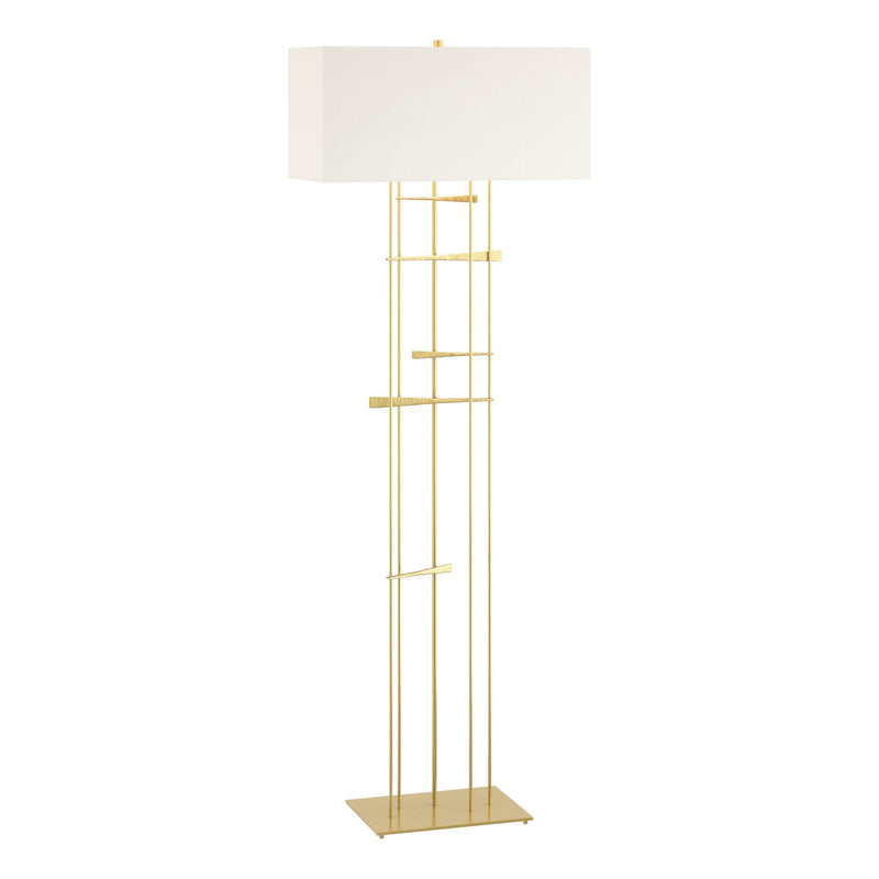 Hubbardton Forge 237670-SKT-86-SF2302 One Light Floor Lamp, Modern Brass
