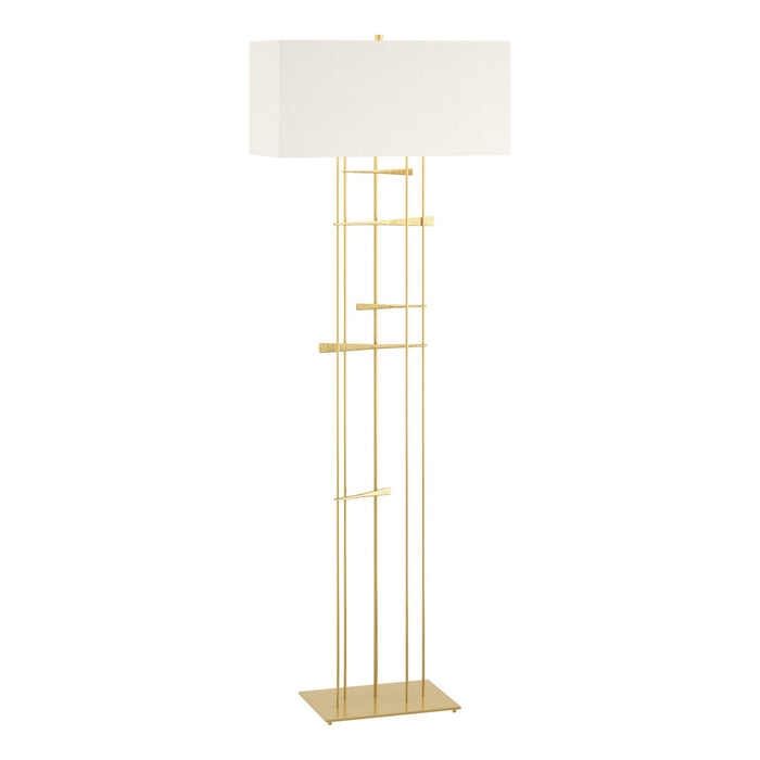 Hubbardton Forge 237670-SKT-86-SF2302 One Light Floor Lamp, Modern Brass