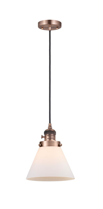 Innovations 201CSW-AC-G41 One Light Mini Pendant, Antique Copper