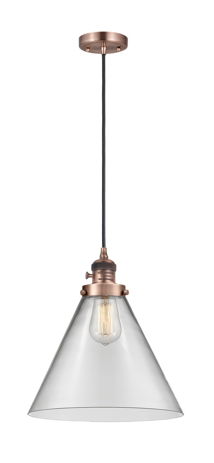 Innovations 201CSW-AC-G42-L One Light Mini Pendant, Antique Copper
