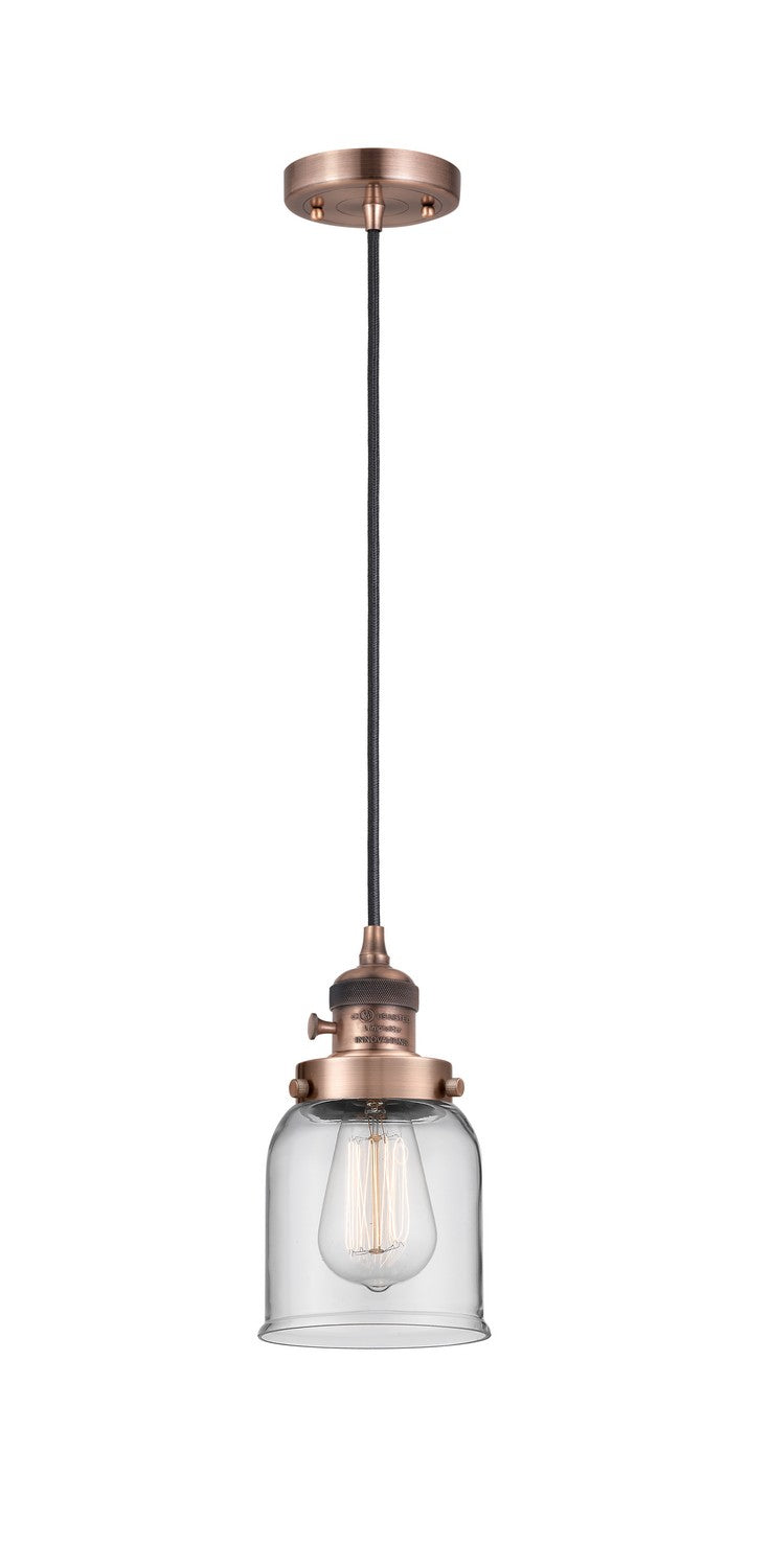 Innovations 201CSW-AC-G52 One Light Mini Pendant, Antique Copper
