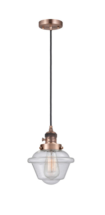 Innovations 201CSW-AC-G534 One Light Mini Pendant, Antique Copper