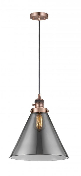 Innovations 201CSW-AC-G43-L One Light Mini Pendant, Antique Copper
