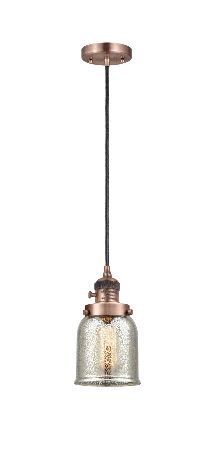 Innovations 201CSW-AC-G58 One Light Mini Pendant, Antique Copper