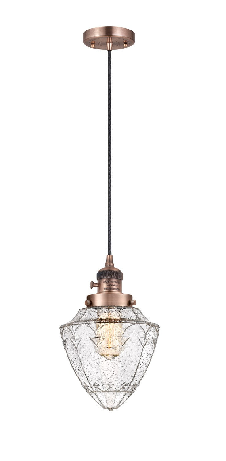 Innovations 201CSW-AC-G664-7-LED LED Mini Pendant, Antique Copper