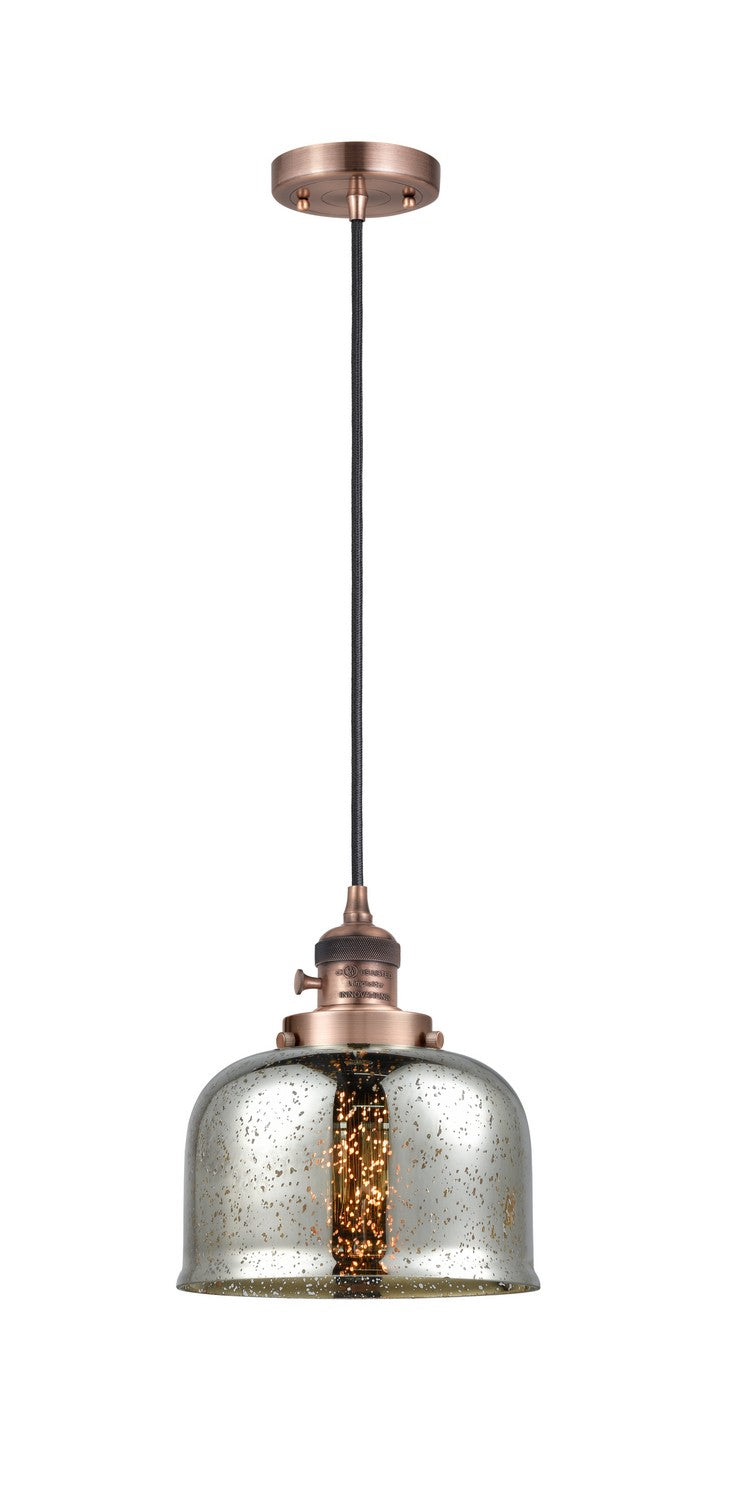 Innovations 201CSW-AC-G78 One Light Mini Pendant, Antique Copper