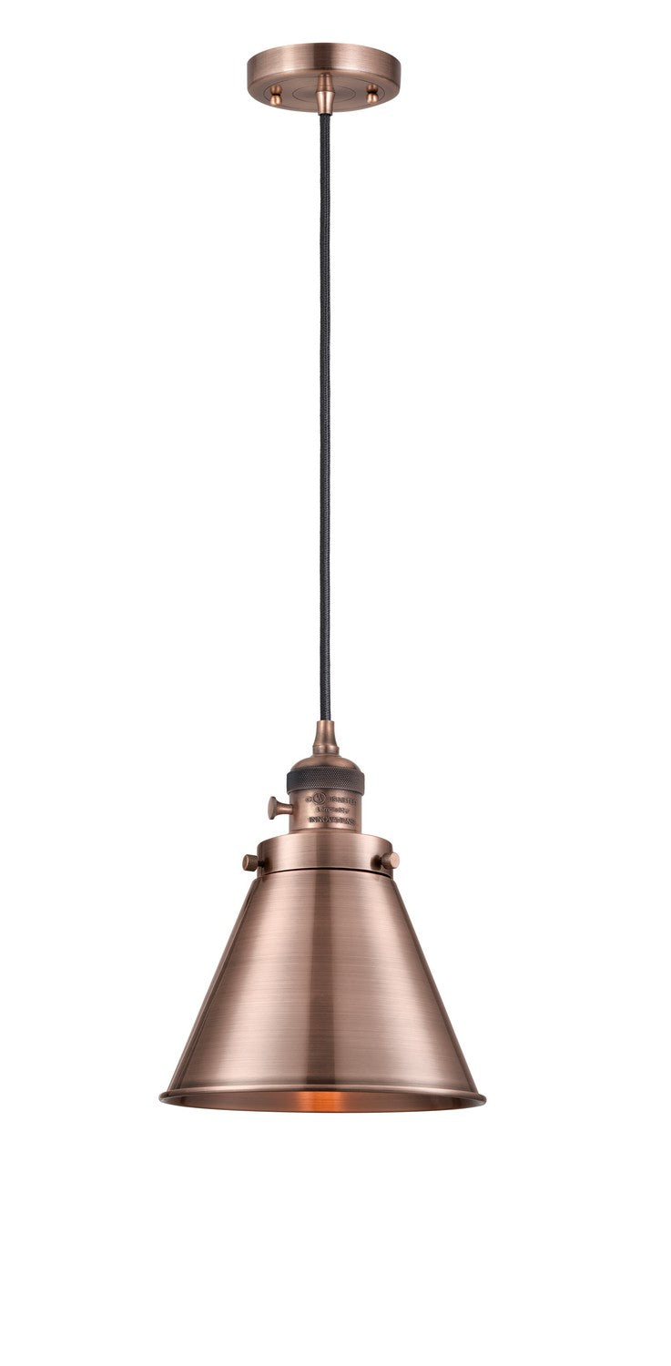 Innovations 201CSW-AC-M13-AC-LED LED Mini Pendant, Antique Copper