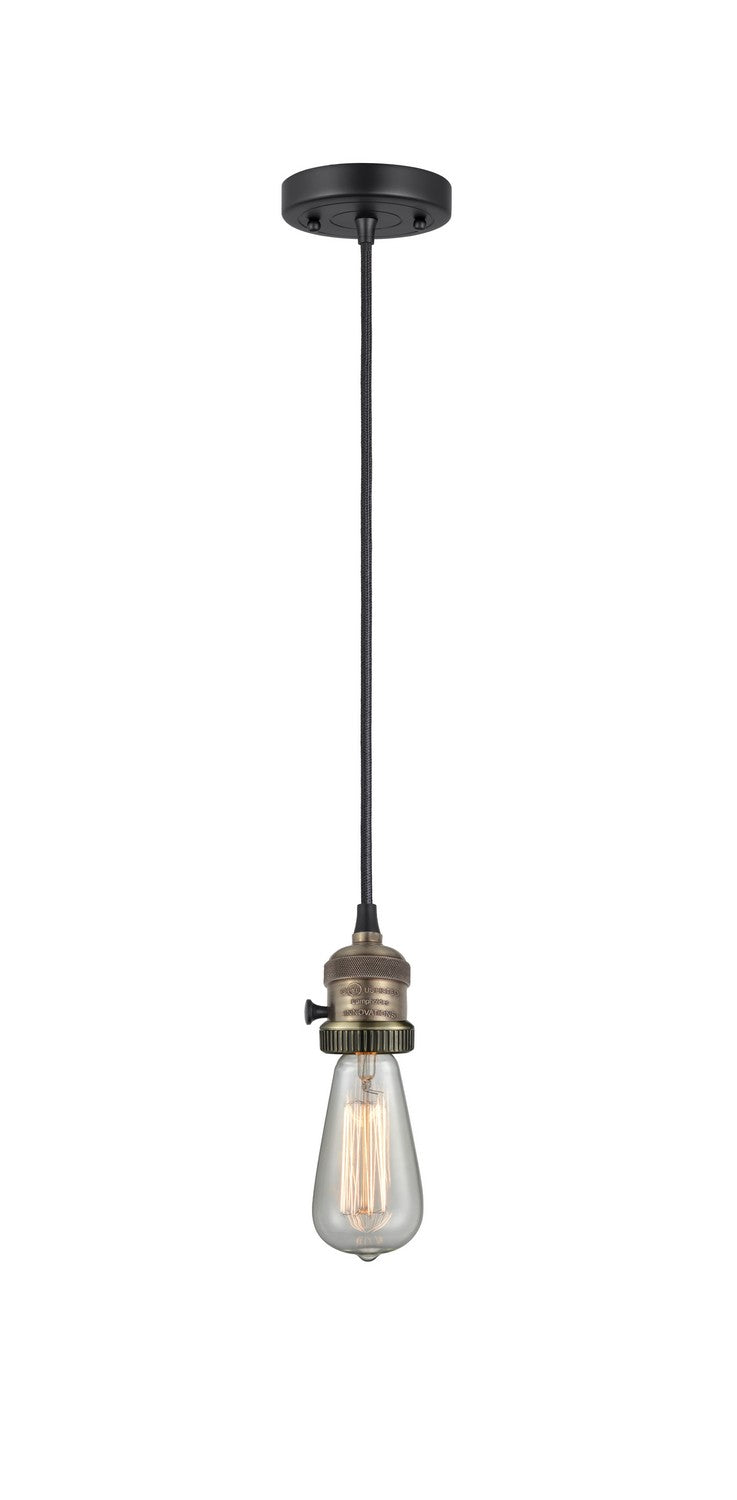 Innovations 201CSW-BAB One Light Mini Pendant, Black Antique Brass