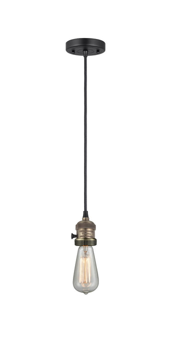 Innovations 201CSW-BAB One Light Mini Pendant, Black Antique Brass
