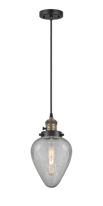 Innovations 201CSW-BAB-G165 One Light Mini Pendant, Black Antique Brass
