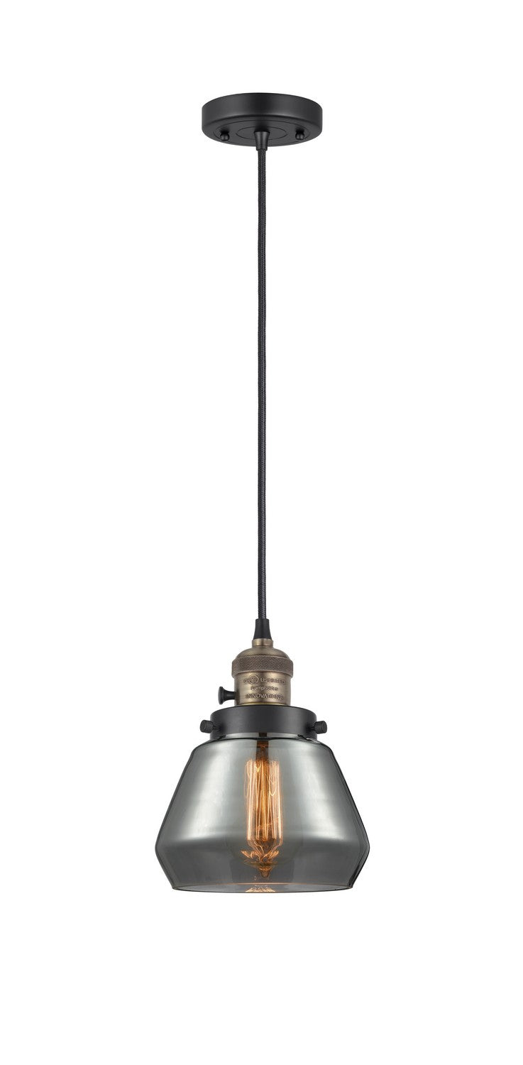 Innovations 201CSW-BAB-G173 One Light Mini Pendant, Black Antique Brass