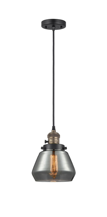 Innovations 201CSW-BAB-G173 One Light Mini Pendant, Black Antique Brass
