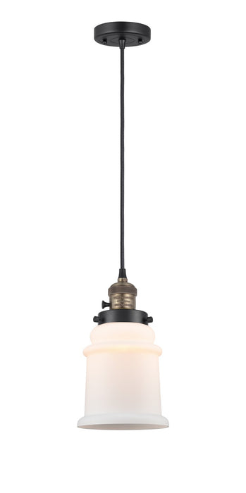 Innovations 201CSW-BAB-G181 One Light Mini Pendant, Black Antique Brass