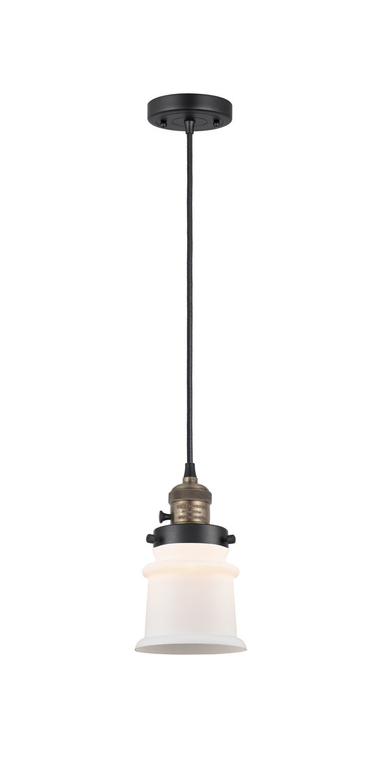 Innovations 201CSW-BAB-G181S One Light Mini Pendant, Black Antique Brass