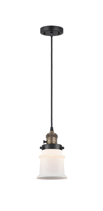 Innovations 201CSW-BAB-G181S One Light Mini Pendant, Black Antique Brass