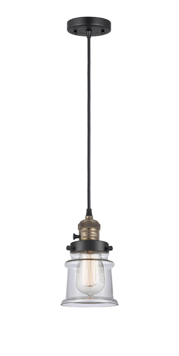 Innovations 201CSW-BAB-G182S One Light Mini Pendant, Black Antique Brass