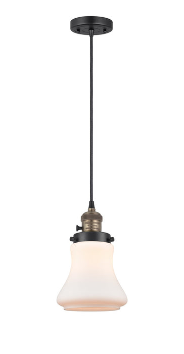Innovations 201CSW-BAB-G191 One Light Mini Pendant, Black Antique Brass