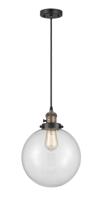 Innovations 201CSW-BAB-G202-10 One Light Mini Pendant, Black Antique Brass