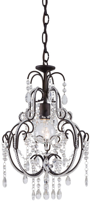 Minka-Lavery 3123-489 One Light Mini Chandelier, Taylor Bronze