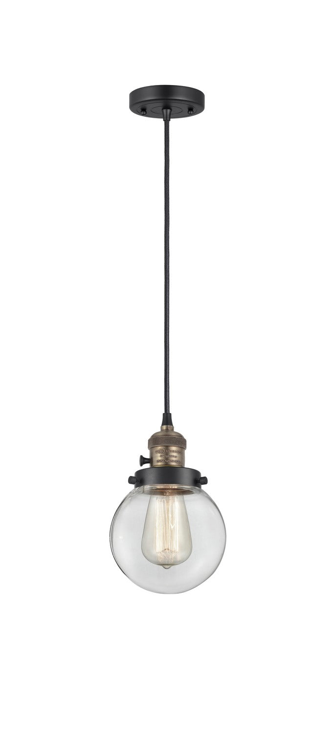 Innovations 201CSW-BAB-G202-6-LED LED Mini Pendant, Black Antique Brass