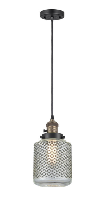 Innovations 201CSW-BAB-G262 One Light Mini Pendant, Black Antique Brass
