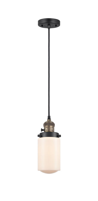 Innovations 201CSW-BAB-G311 One Light Mini Pendant, Black Antique Brass