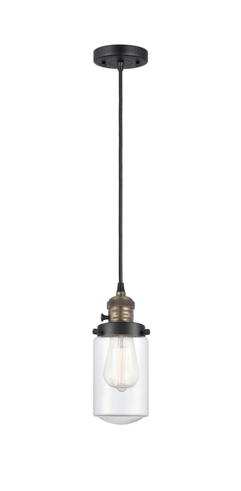 Innovations 201CSW-BAB-G312 One Light Mini Pendant, Black Antique Brass