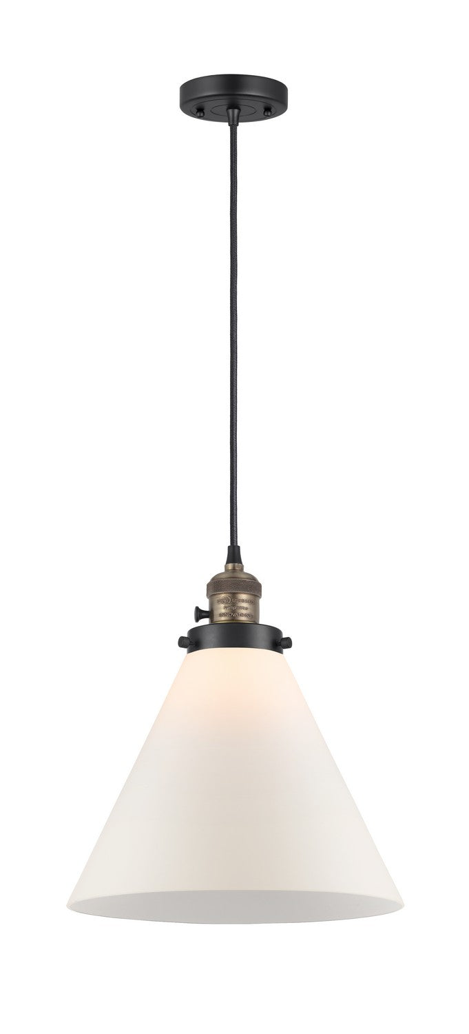 Innovations 201CSW-BAB-G41-L One Light Mini Pendant, Black Antique Brass