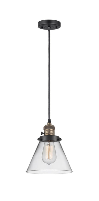 Innovations 201CSW-BAB-G42 One Light Mini Pendant, Black Antique Brass