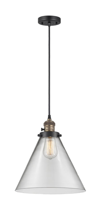Innovations 201CSW-BAB-G42-L One Light Mini Pendant, Black Antique Brass