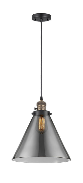Innovations 201CSW-BAB-G43-L One Light Mini Pendant, Black Antique Brass