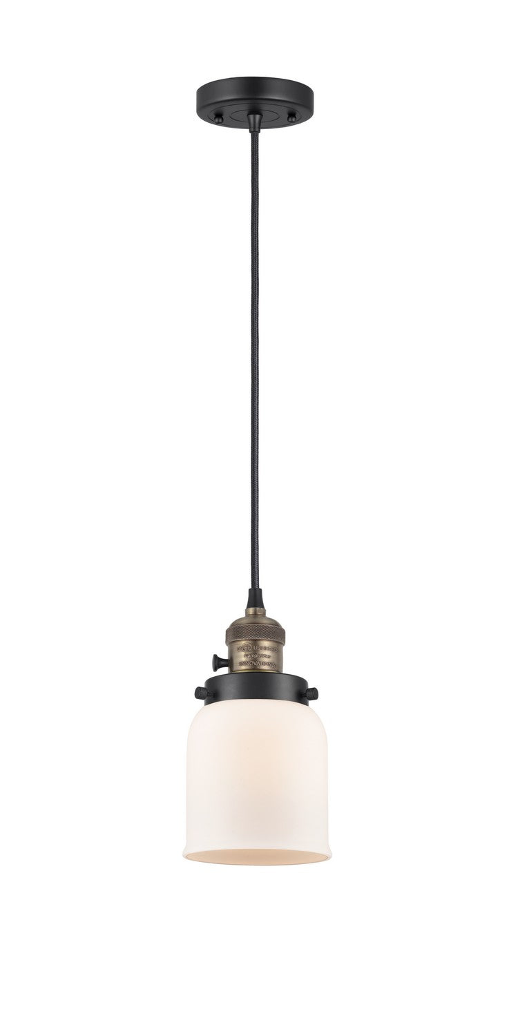 Innovations 201CSW-BAB-G51 One Light Mini Pendant, Black Antique Brass