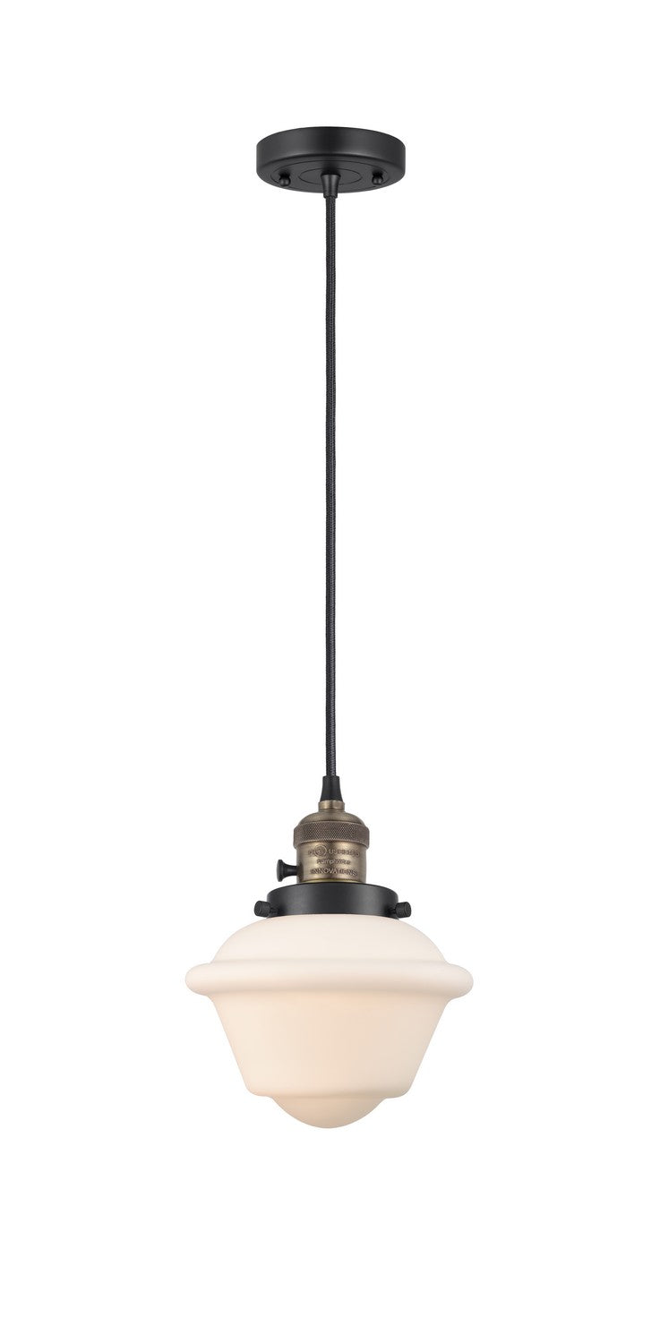 Innovations 201CSW-BAB-G531 One Light Mini Pendant, Black Antique Brass