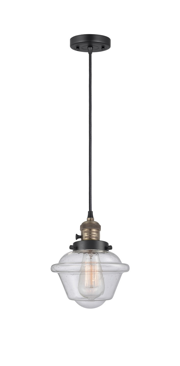 Innovations 201CSW-BAB-G534 One Light Mini Pendant, Black Antique Brass