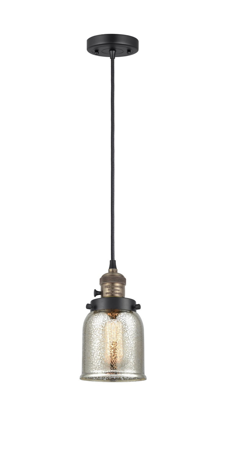 Innovations 201CSW-BAB-G58 One Light Mini Pendant, Black Antique Brass