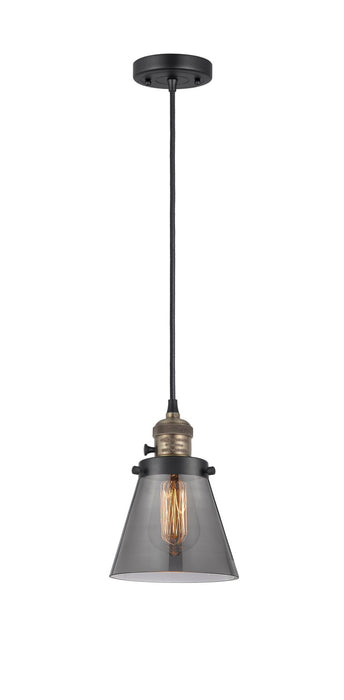 Innovations 201CSW-BAB-G63 One Light Mini Pendant, Black Antique Brass