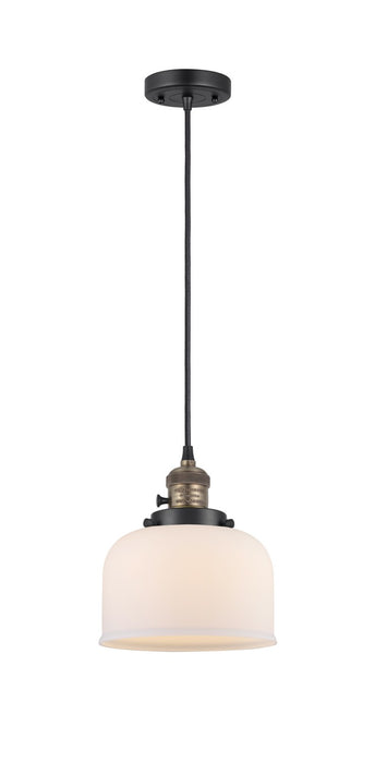 Innovations 201CSW-BAB-G71 One Light Mini Pendant, Black Antique Brass