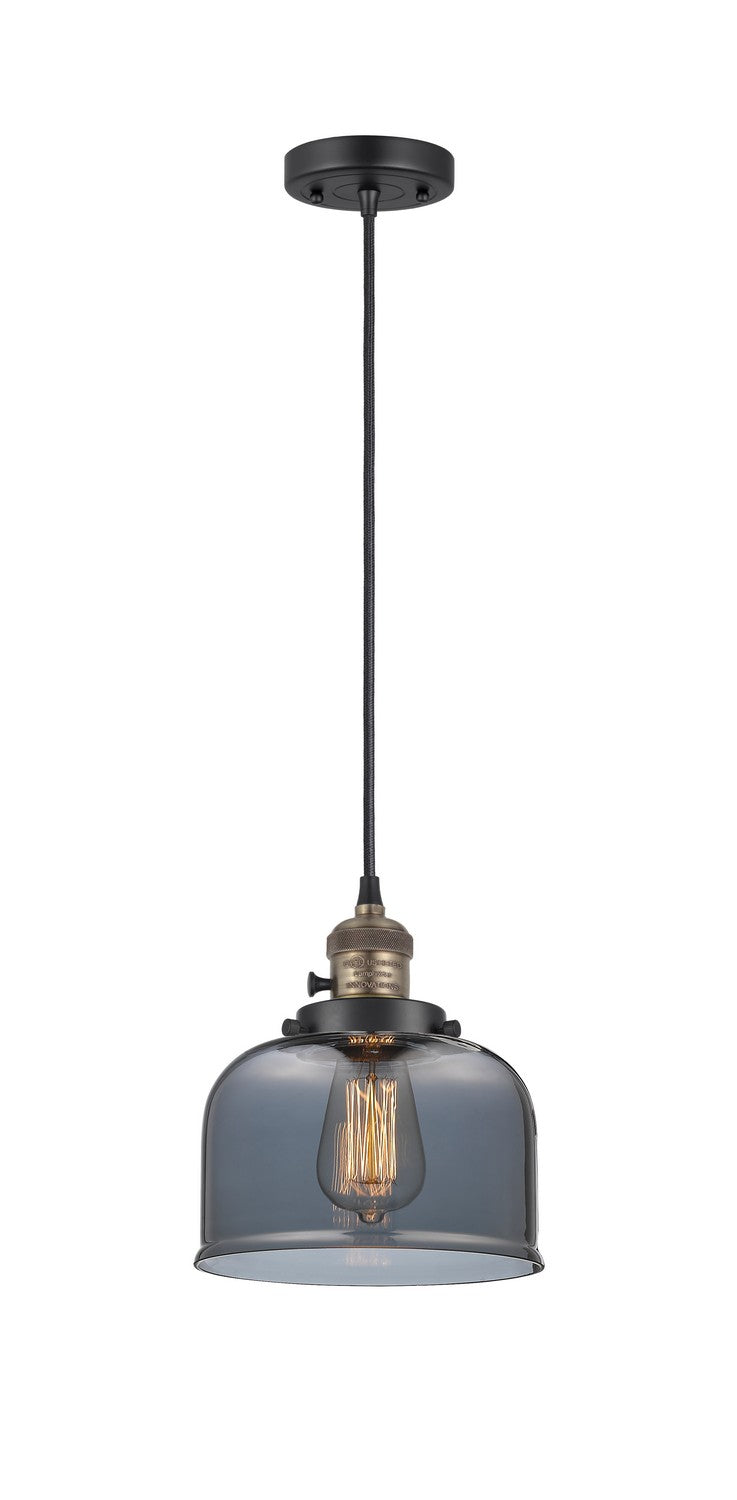 Innovations 201CSW-BAB-G73 One Light Mini Pendant, Black Antique Brass