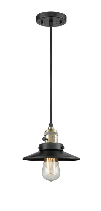 Innovations 201CSW-BAB-M6 One Light Mini Pendant, Black Antique Brass