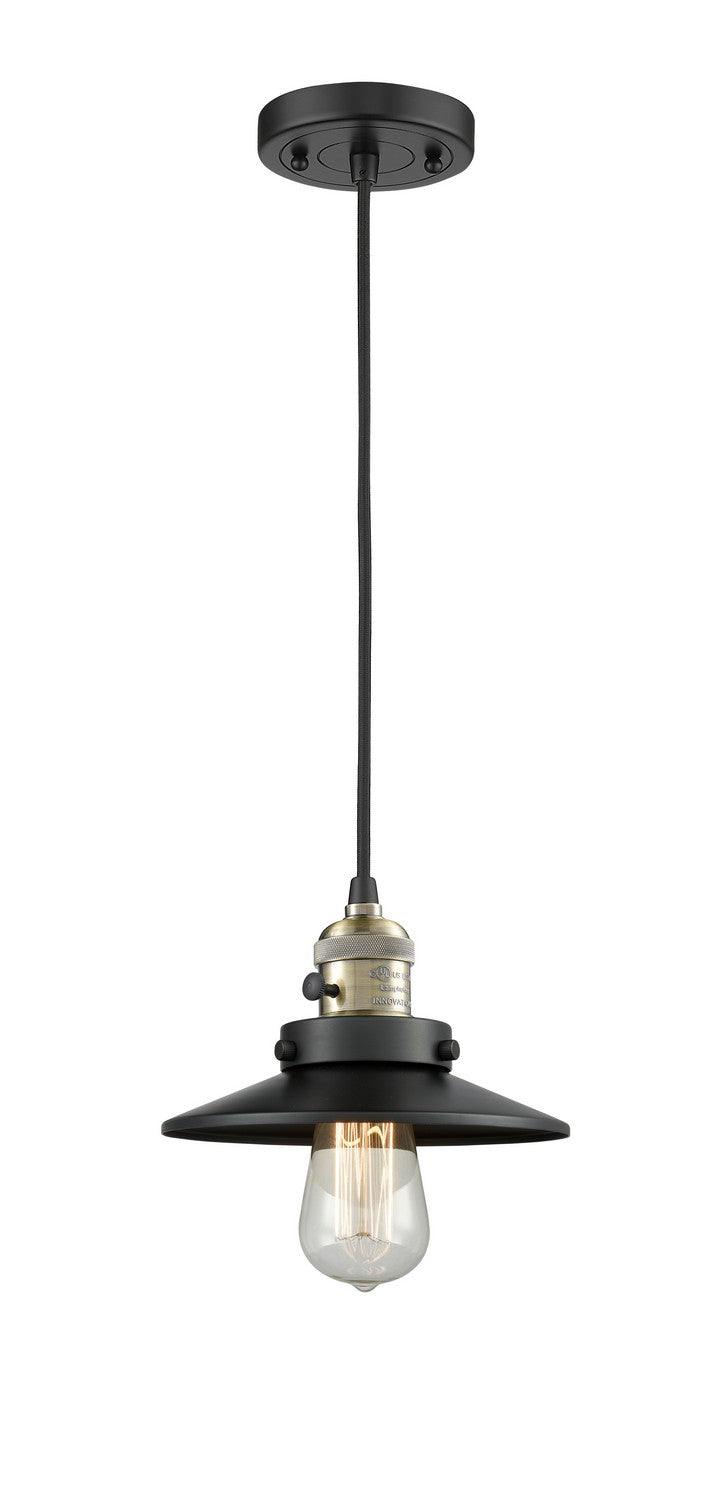 Innovations 201CSW-BAB-M6-LED LED Mini Pendant, Black Antique Brass