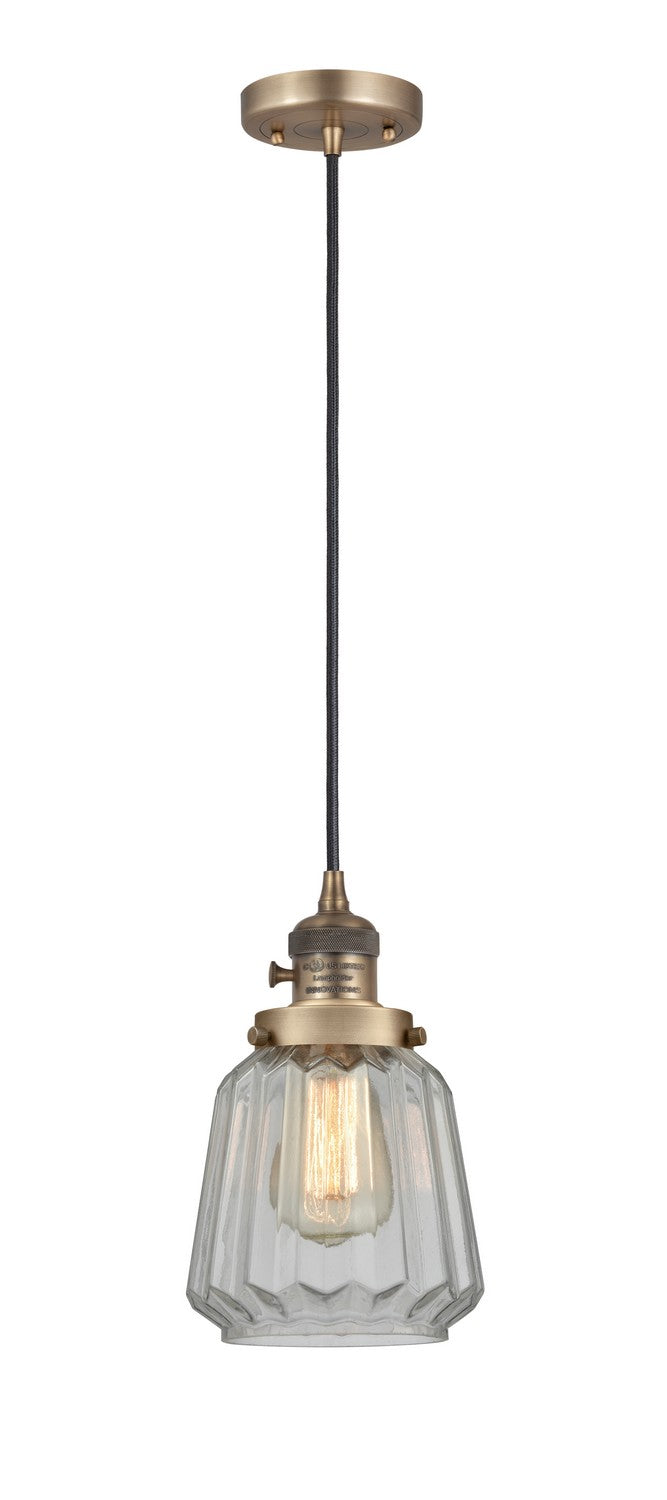 Innovations 201CSW-BB-G142 One Light Mini Pendant, Brushed Brass