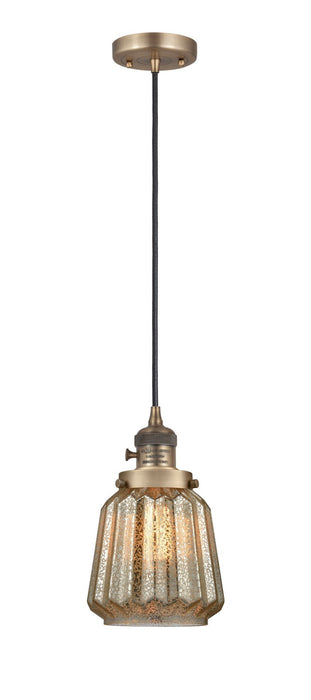 Innovations 201CSW-BB-G146 One Light Mini Pendant, Brushed Brass