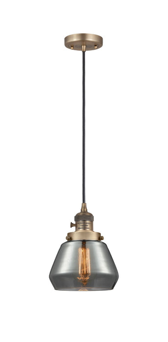 Innovations 201CSW-BB-G173 One Light Mini Pendant, Brushed Brass