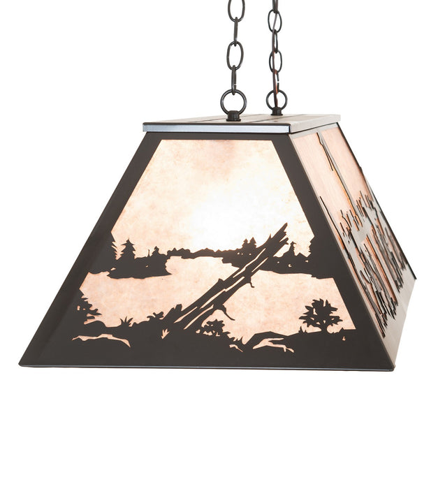 Meyda Tiffany 264160 Six Light Pendant, Timeless Bronze